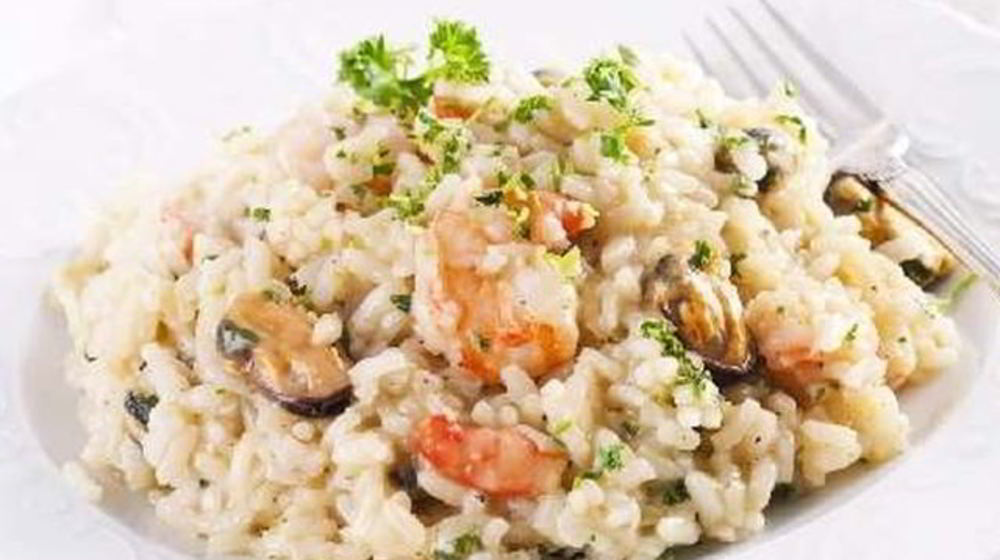 Как приготовить ризотто в креветками и мидиями