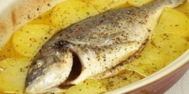 Рецепт дорады с картофелем