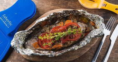 Рецепт Форели под сливочно-овощным соусом