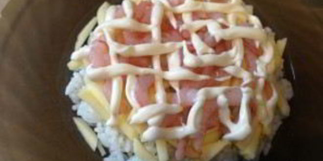 Рецепт креветок с рисом, яблоком и черносливом