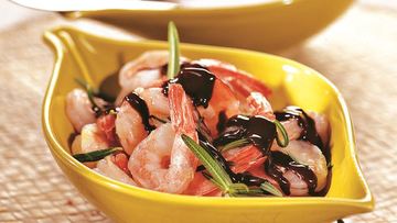 Рецепт Креветок с розмарином и шоколадом