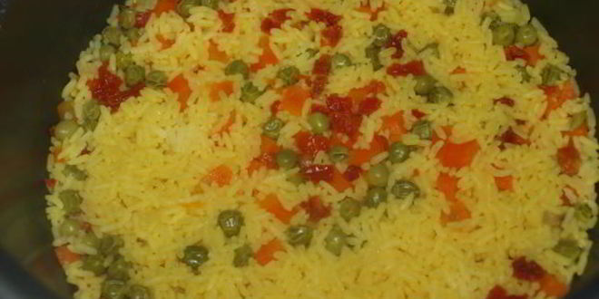 Рецепт лосося с рисом и овощами в мультиварке