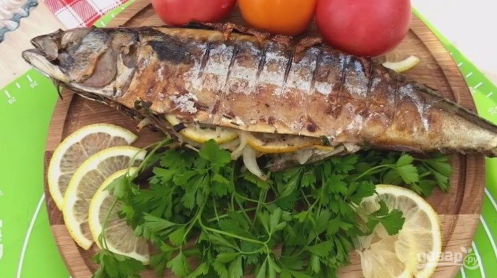 Как приготовить нежную и сочная скумбрия на мангале