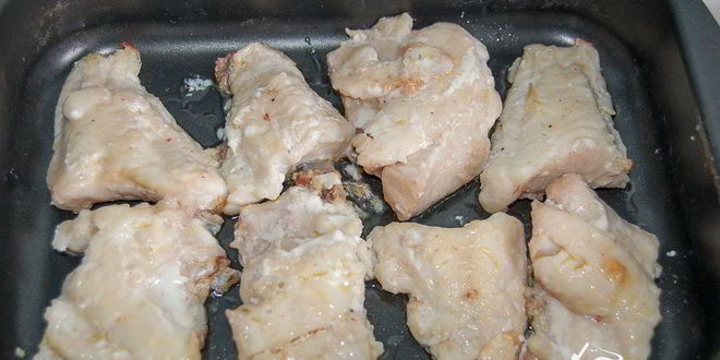 Рецепт окуня в сливочном соусе с шампиньонами