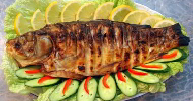 Рецепт Рыбы на костре на решетке на углях