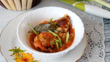 Рецепт Щуки тушеной