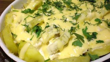 Рецепт Судака с картофелем в духовке с сыром