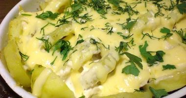 Рецепт Судака с картофелем в духовке с сыром