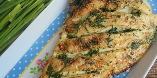 Рецепт запеченной камбалы