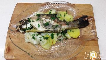 Рецепт Запеченного линя