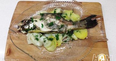 Рецепт Запеченного линя
