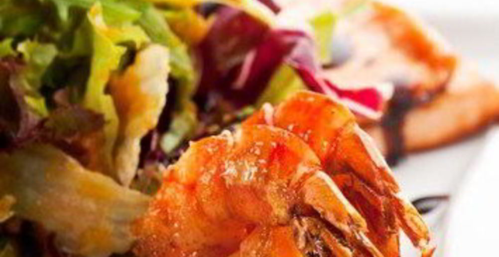 Рецепт жареных креветок с текилой