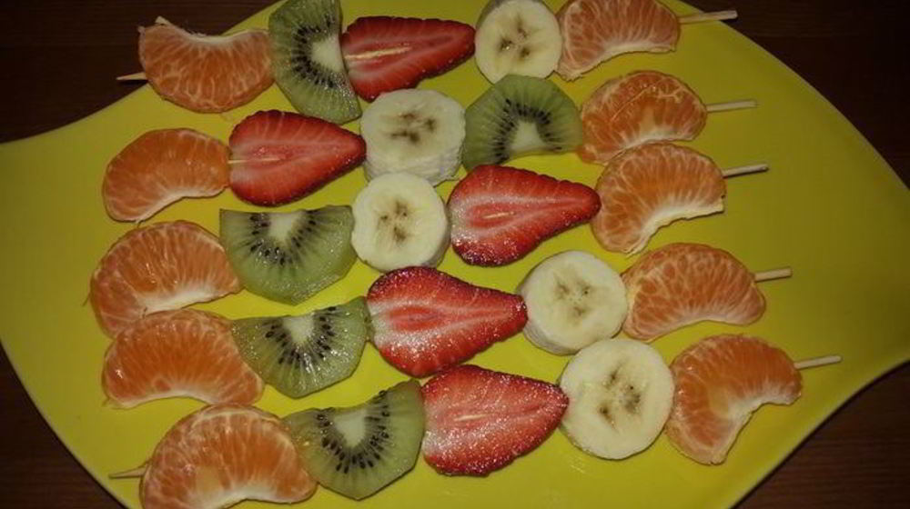 Как приготовить фруктовые шашлычки