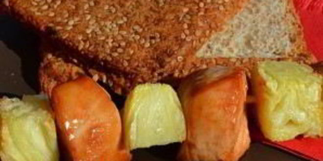 Рецепт куриного шашлыка с ананасом