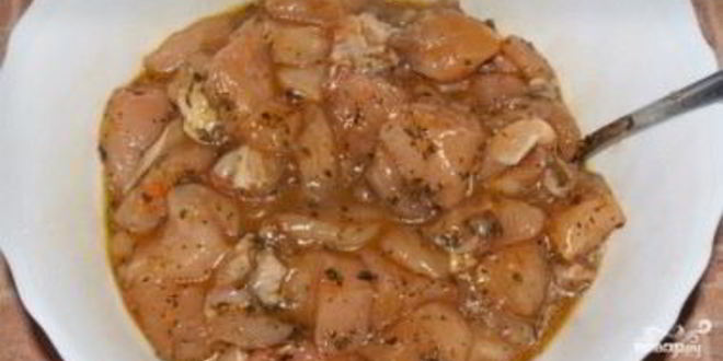 Рецепт маринада для шашлыка из куриных грудок
