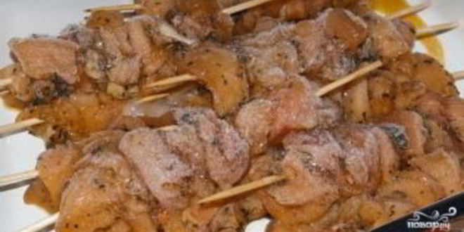 Рецепт маринада для шашлыка из куриных грудок