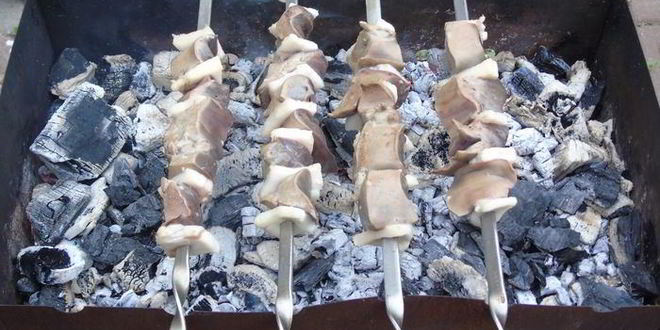 Рецепт нежного шашлыка из печени