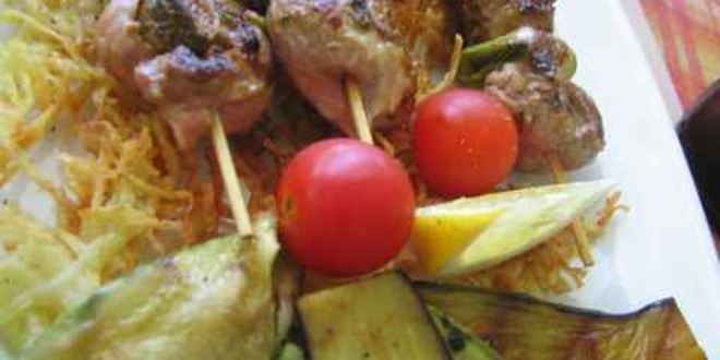 Рецепт шашлычков из свинины фаршированные