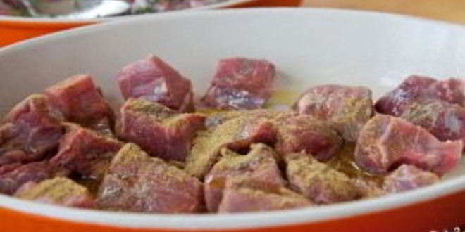 Рецепт шашлыка из баранины с овощами