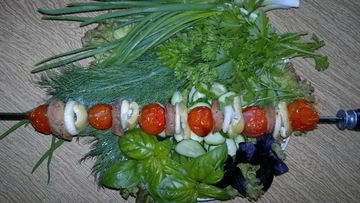 Рецепт Шашлыка из бычьих яиц в духовке