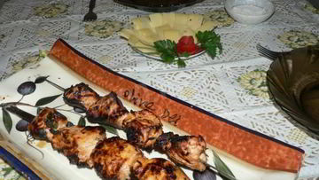 Рецепт Шашлыка из куриной грудки
