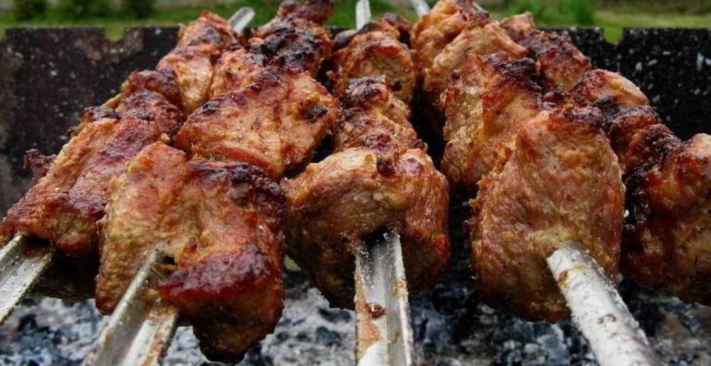 Рецепт шашлык на сковородке