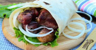 Рецепт Свиного шашлыка в лаваше