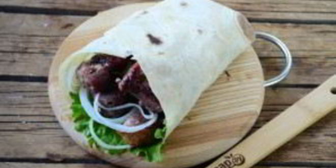 Рецепт свиного шашлыка в лаваше