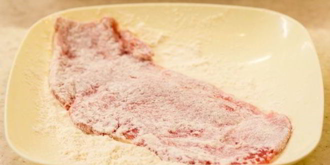 Рецепт быстрого шницеля в тройной панировке