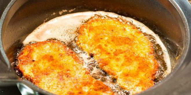 Рецепт быстрого шницеля в тройной панировке