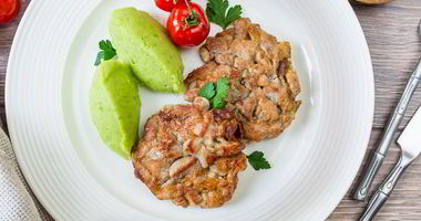 Рецепт Рубленых шницелей из свинины с грибами