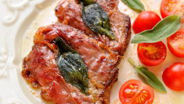 Рецепт Шницеля из телятины с прошутто и шалфеем