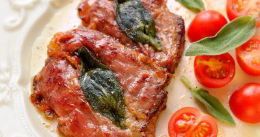 Рецепт Шницеля из телятины с прошутто и шалфеем