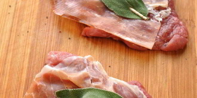 Рецепт шницеля из телятины с прошутто и шалфеем