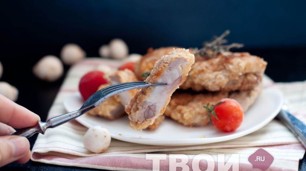 Как приготовить шницель на сковороде