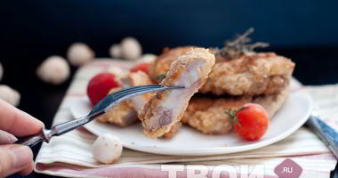Рецепт Шницеля на сковороде