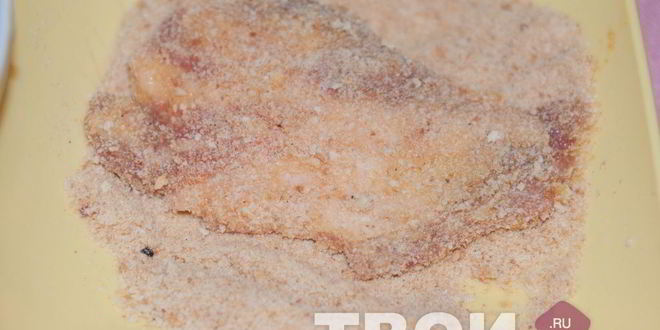 Рецепт шницеля на сковороде