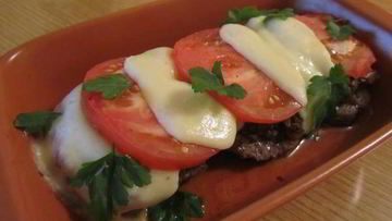 Рецепт Шницеля по-флорентийски с шампиньонами