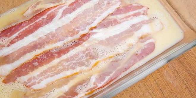 Рецепт шницеля с сыром в беконе