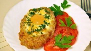 Рецепт Шницеля с яйцом