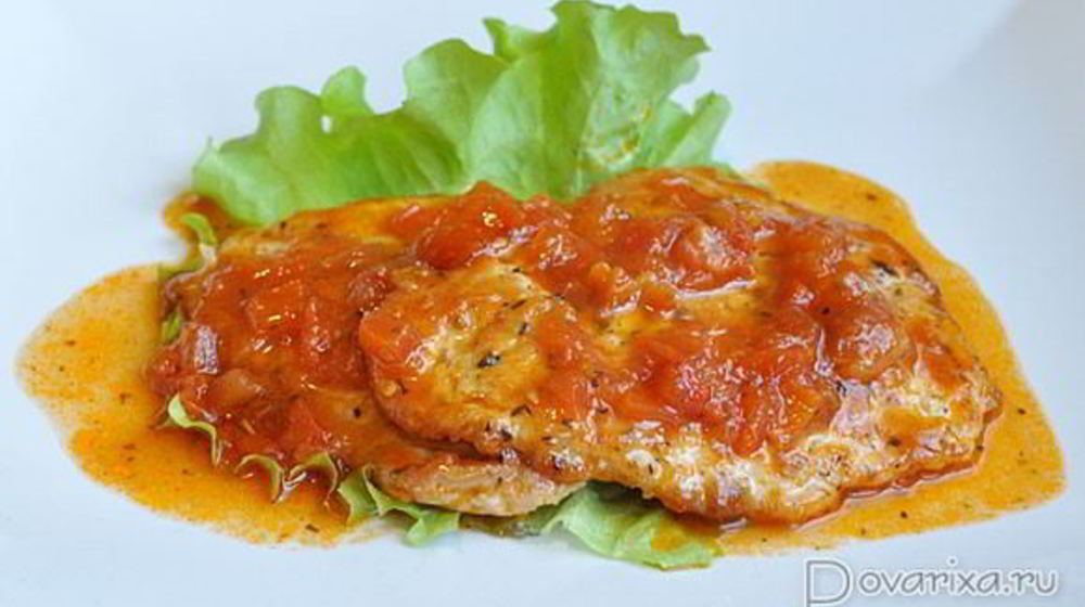 Как приготовить шницели в томатном соусе