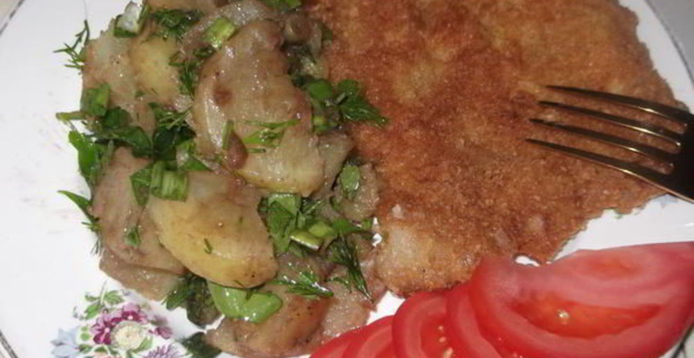 Рецепт свиной шницель