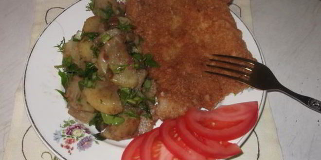 Рецепт свиного шницеля по-венски