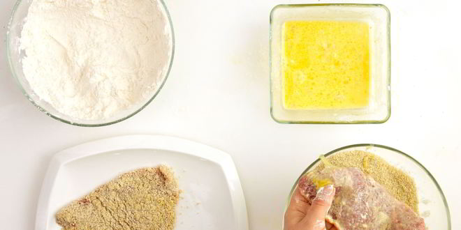 Рецепт венского шницеля на растительном масле