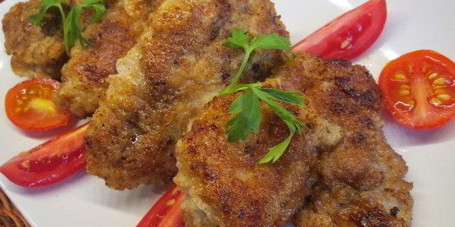 Рецепт венского шницеля в кляре с хреном по-русски