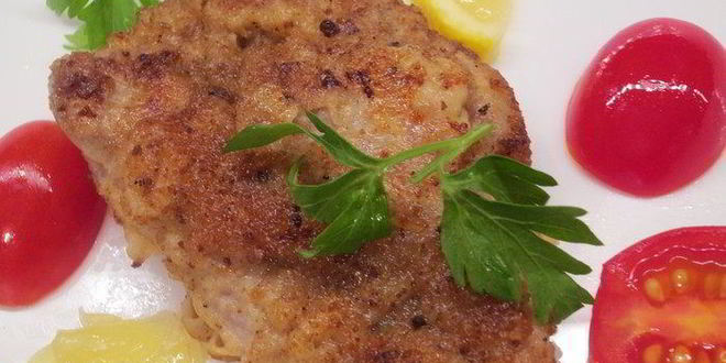 Рецепт венского шницеля в кляре с хреном по-русски