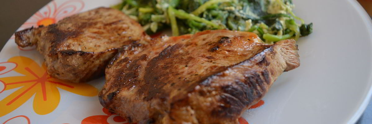 Рецепт Стейка из говядины со шпинатом