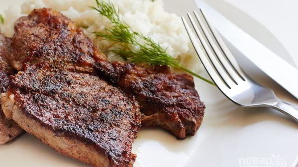 Как приготовить стейк из лопатки мраморной говядины