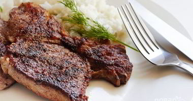 Рецепт Стейка из лопатки мраморной говядины
