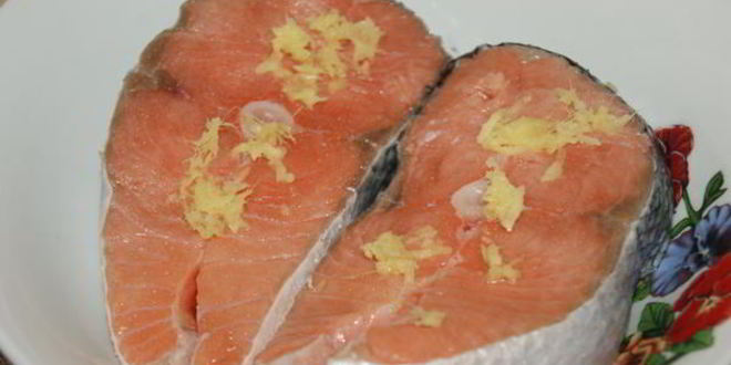 Рецепт стейка из семги на гриле